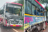 Sullia: Woman dies, 19 injured in head on collision between two KSRTC buses
